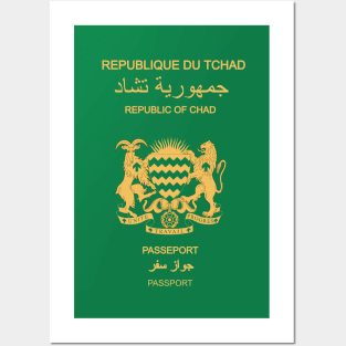 Chad passport Posters and Art